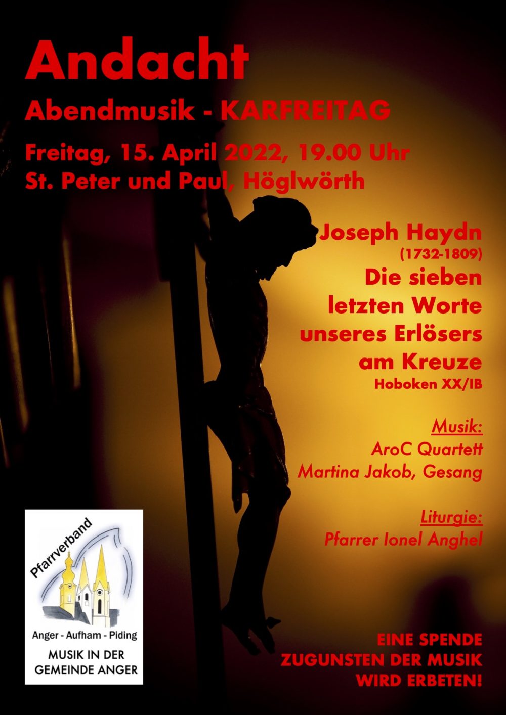 Abendmusik Karfreitag 15 April 2022 Höglwörth